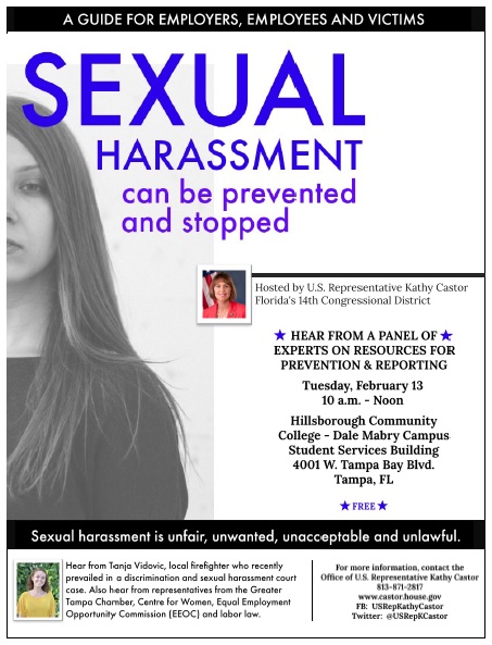 Florida Congressional Rep Hosts Local Sexual Harassment Panel